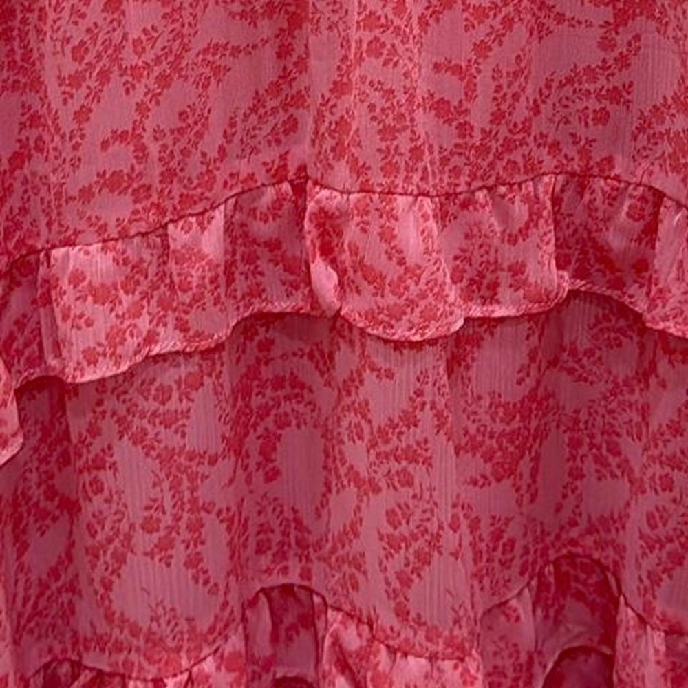 Karlie Pink Ruffle Tiered Dress Size Medium‎ - Picture 7 of 12